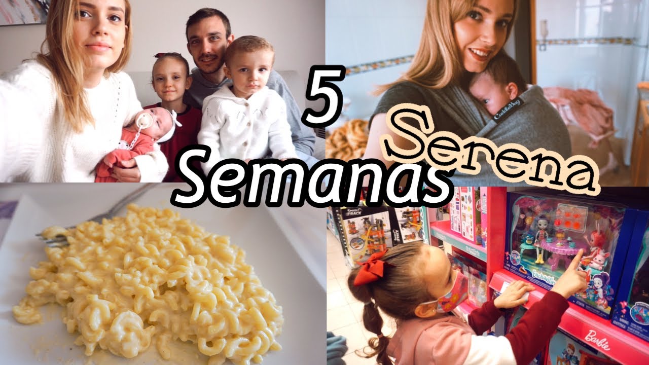 Semana 5 de Serena; Porteo, una foto familiar, el misterio de la galleta y muchos juguetes!