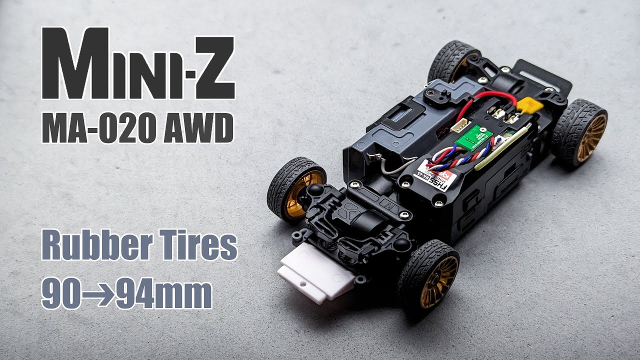 Kyosho Mini-Z AWD MA-020 is Fun With Rubber Tires Too