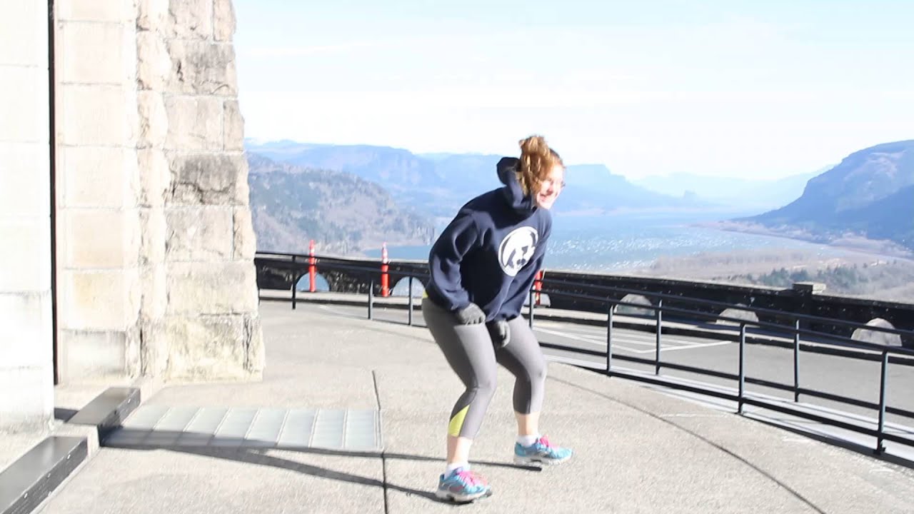 Insane strong wind at Vista house, Oregon 2016
