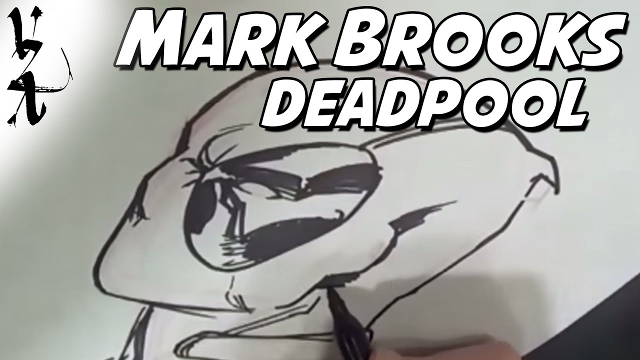 Mark Brooks drawing Deadpool