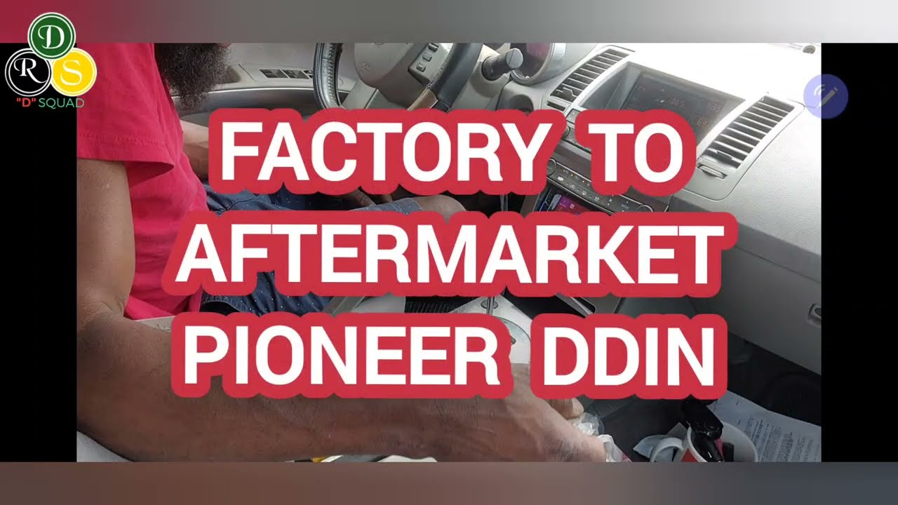 pioneer ddin radio install in a 2005 Nissan maxima step by step tutorial (professionally done)