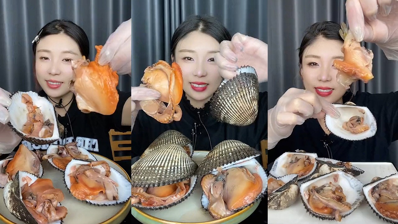 【MUKBANG】Ark shell sashimi🦪🦪#Seafood#ASMR#yummy