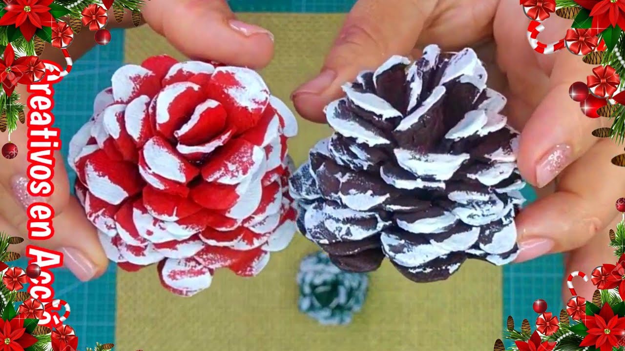 Crea PIÑAS NAVIDEÑAS  Con  CARTÓN DE HUEVO  Hermosas, Faciles y Económicas NAVIDAD 2024🎄🌟😍