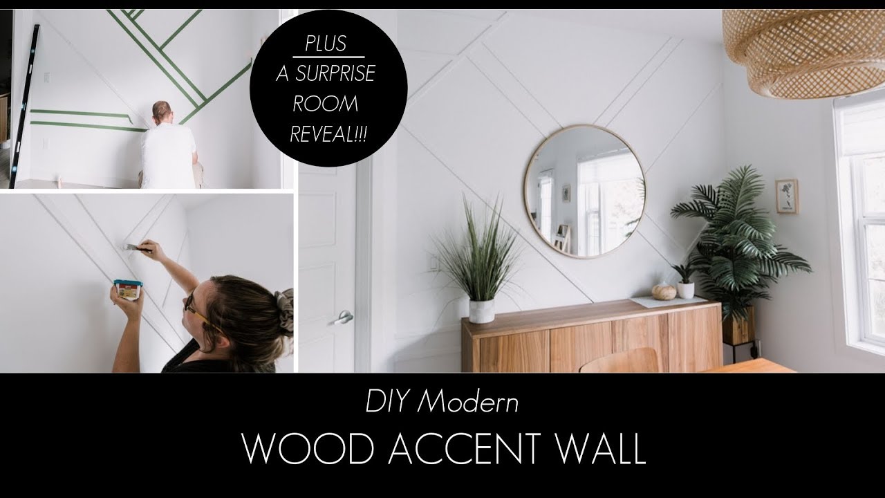 DIY Wood Accent Wall [And a SURPRISE REVEAL for the homeowner!]