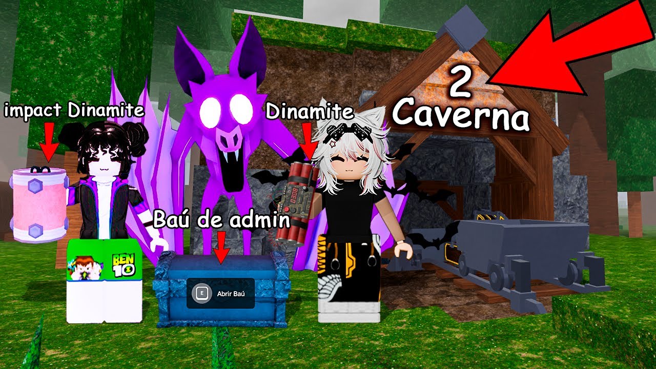 🦇 Usei PODERES de ADMIN Para EXPLORAR a Parte 2 da Caverna do Morcego⚠️