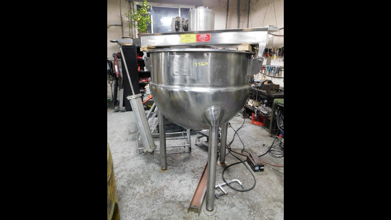 Hamilton 150 gallon double motion agitated mixing kettle