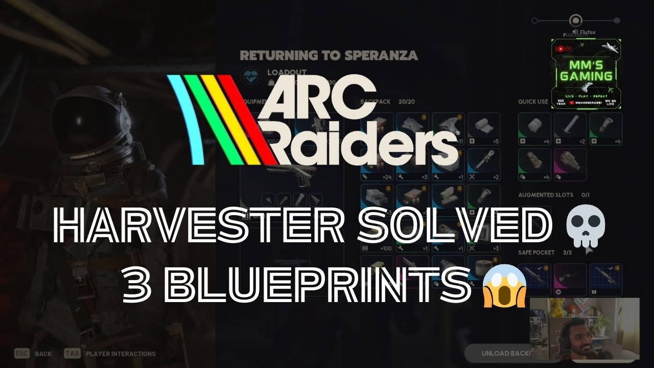 🎮 MM & @letellez ( Alex ) Solved Harvester Puzzle | 3 Blueprints in One Raid | ARC Raiders