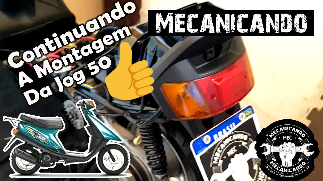 YAMAHA JOG TEEN 50 🔧🔨INICIANDO A MONTAGEM - RODAS, TANQUE, TESTE PARTE ELÉTRICA 🚨 - 7º PARTE