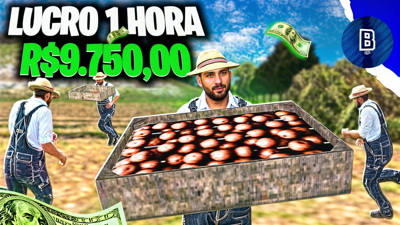 Rio Rise | 🚨🚨 FARMANDO MUITA GRANA NA FAZENDA EM 1 HORA NO RIO RISE RP 🤑🤑