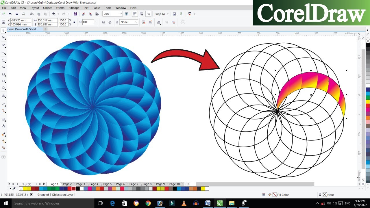 Best Round Logo Design In Corel Draw || Best Design In CorelDraw || Coreldraw Logo Design