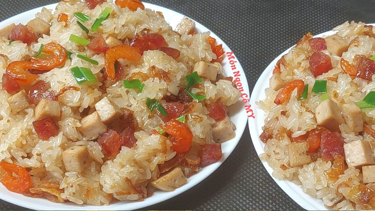 XÔI MẶN THẬP CẨM nấu cách mới Không Cần Ngâm Nếp Xôi nhanh chín thơm ngon mềm dẻo khi để nguội