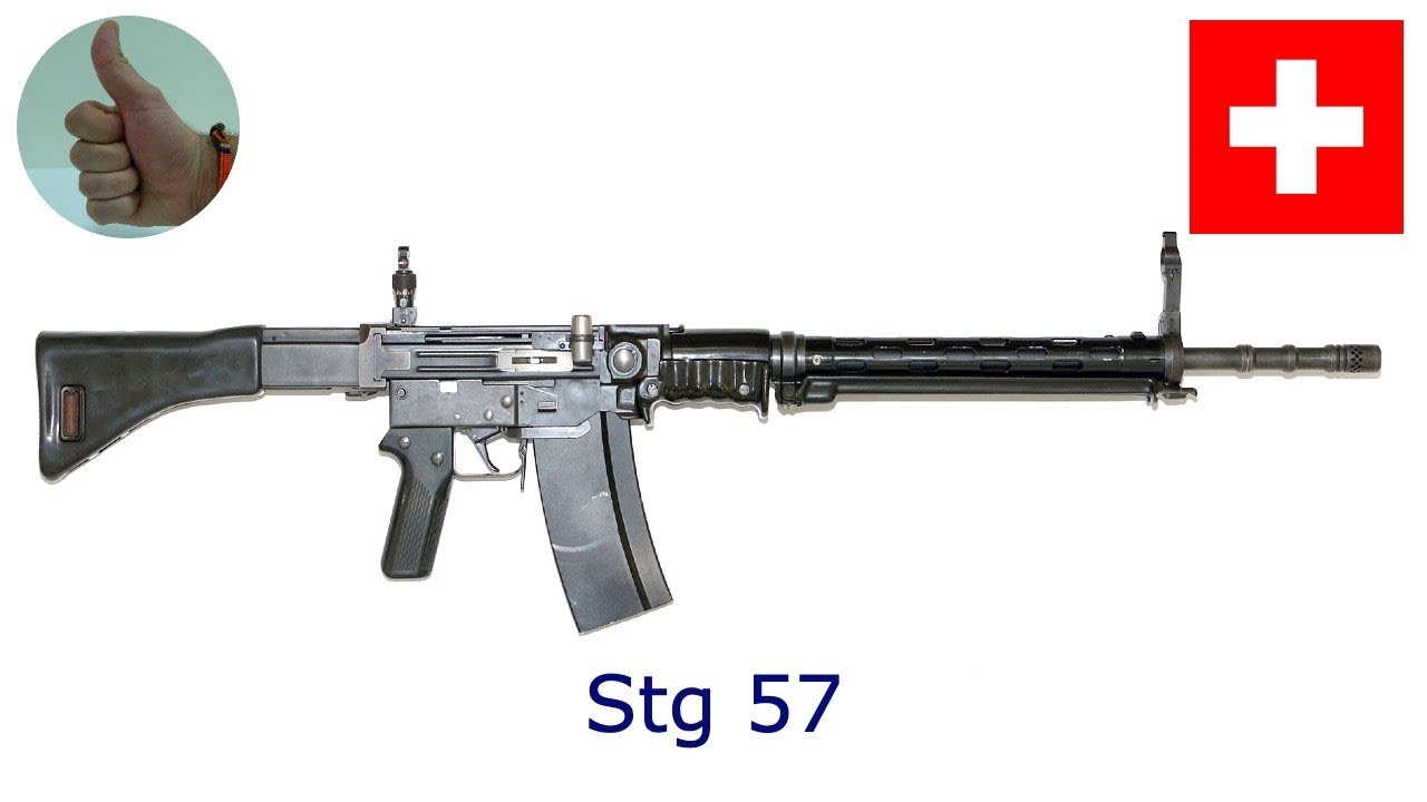 StG57 (Sturmgewehr 57), 7,5x55 mm Swiss GP11 (Gewehrpatrone 1911)