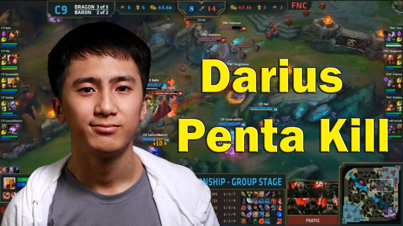 Balls takes a pentakill with Darius