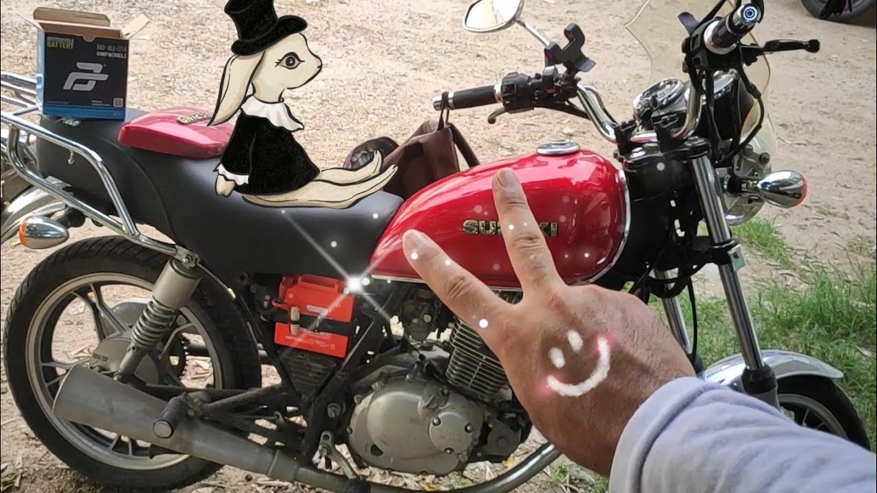 Así se comporta una Suzuki GN125F sin batería.