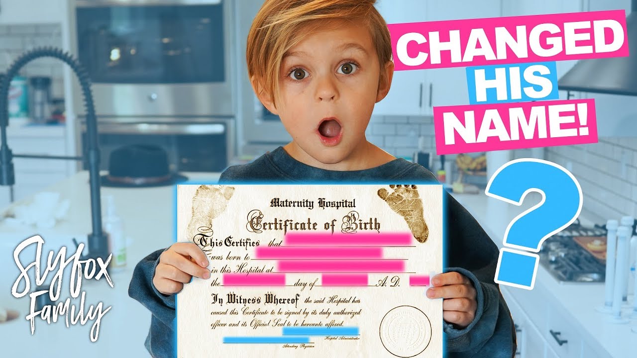 WE CHANGED HIS NAME! 😱 | Slyfox Family
