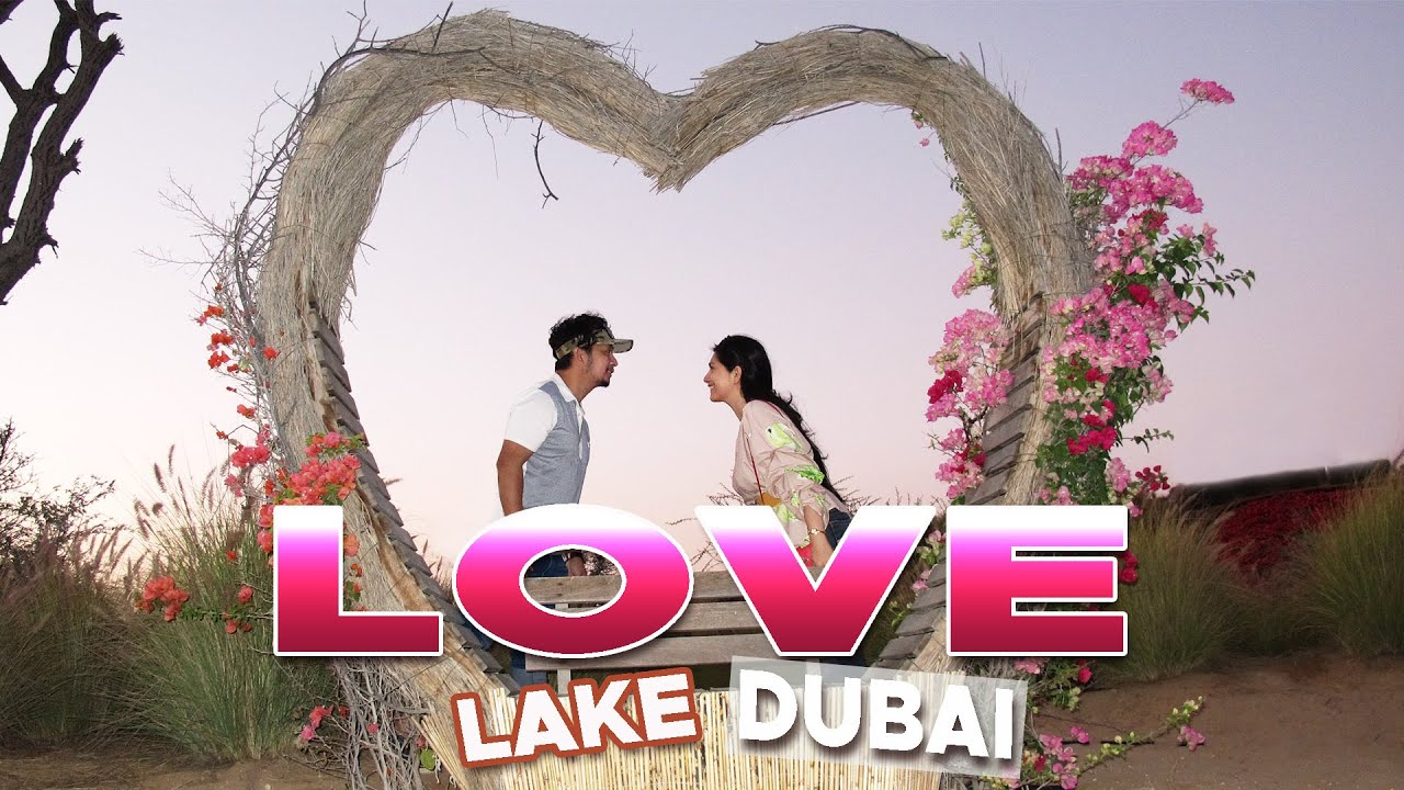 Intertwined Heart-Shaped Lakes in Dubai - Love Lake Dubai  |  Hey WinJuls