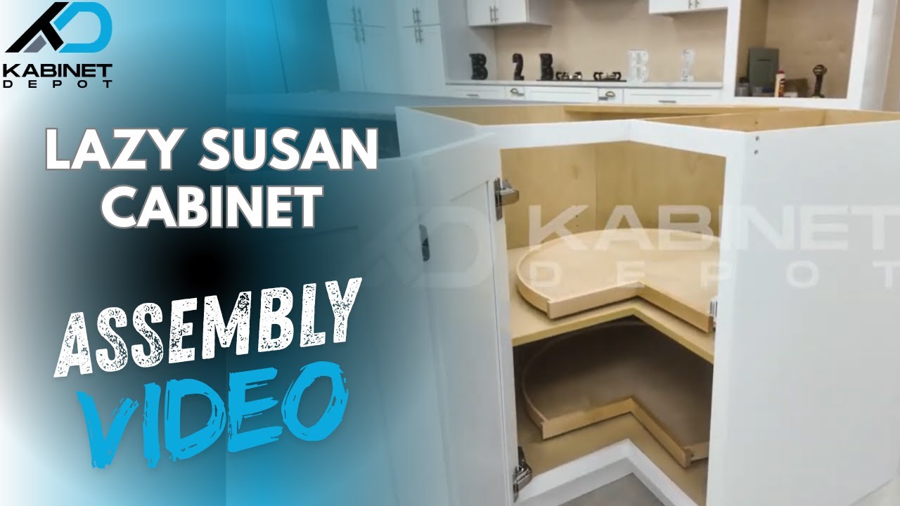 Lazy Susan Cabinet Assembly Video | Solid Wood RTA Cabinets by Kabinet Depot