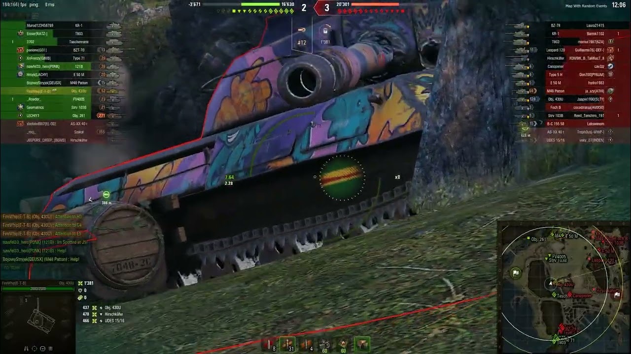 Obcasnik z World of Tanks - Obj430U na Fjordoch.