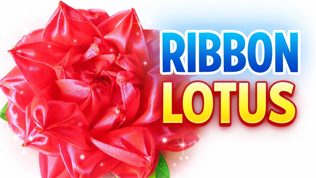 Easy Satin Ribbon Lotus Flower Tutorial 🌺 DIY Craft Idea