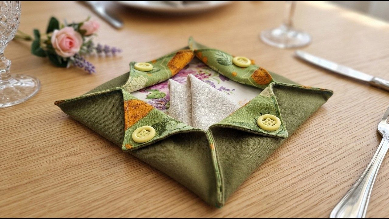 Elegant Fabric Napkin Holder for Table Decor
