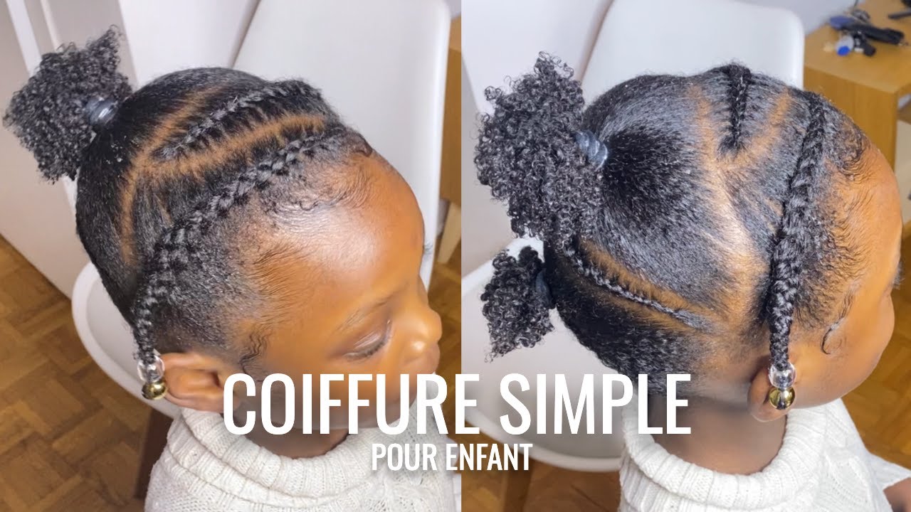 COIFFURE SIMPLE POUR ENFANT | cheveux crépus