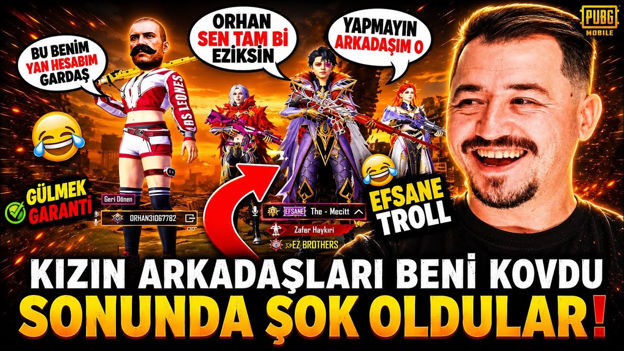 KIZIN ARKADAŞLARI BENİ KOVDU 😡 MAVİ TİKLİ HESABIMI GÖRÜNCE ŞOK OLDULAR 😱 - PUBG MOBİLE TROLL 😎