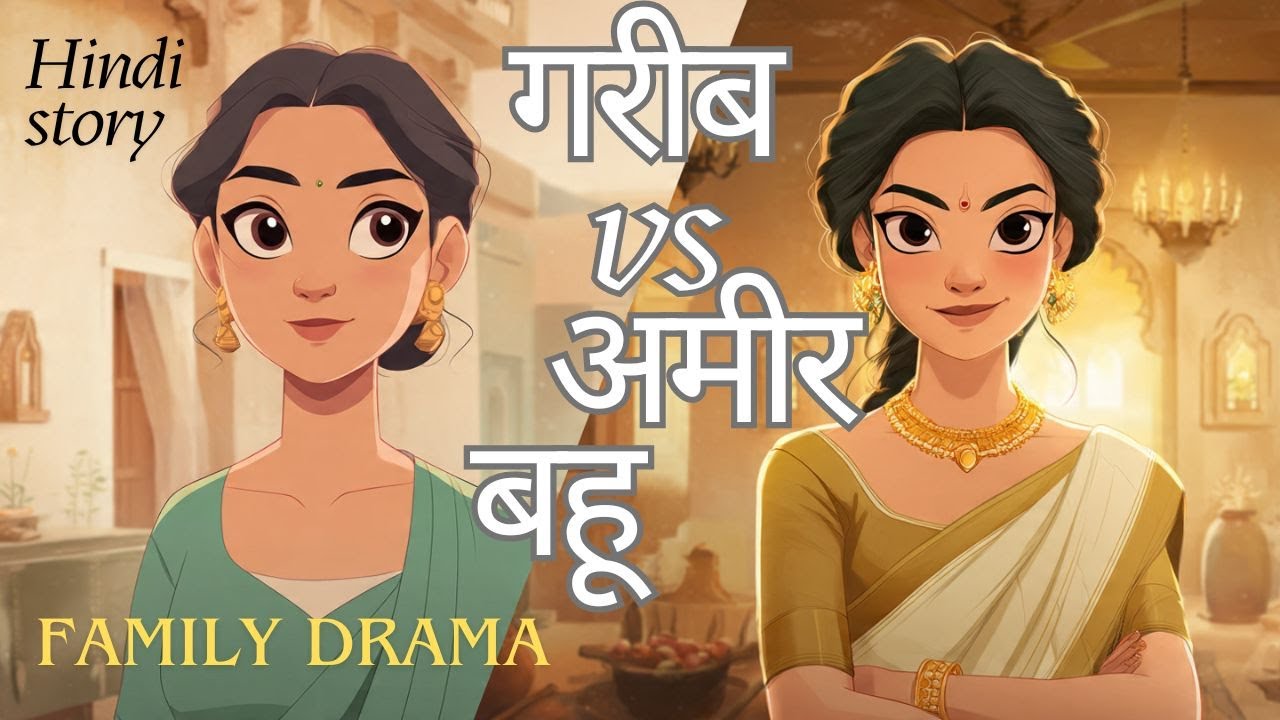 गरीब vs अमीर बहू | Hindi Animated Story | Family drama | “सास–बहू कहानी