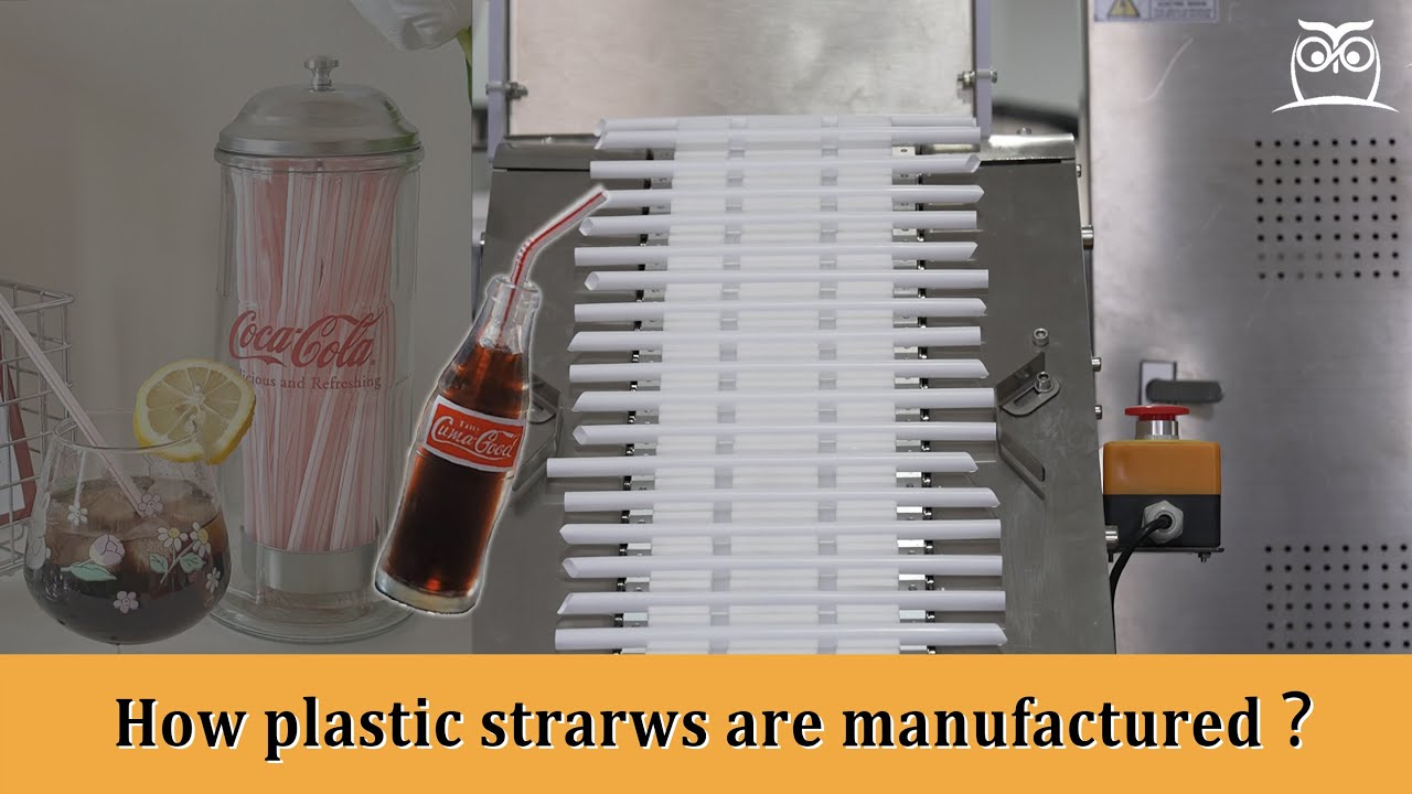 Plastic straw machine | How plastic straws are made in factory.#strawmachine #Strawextrusionmachine