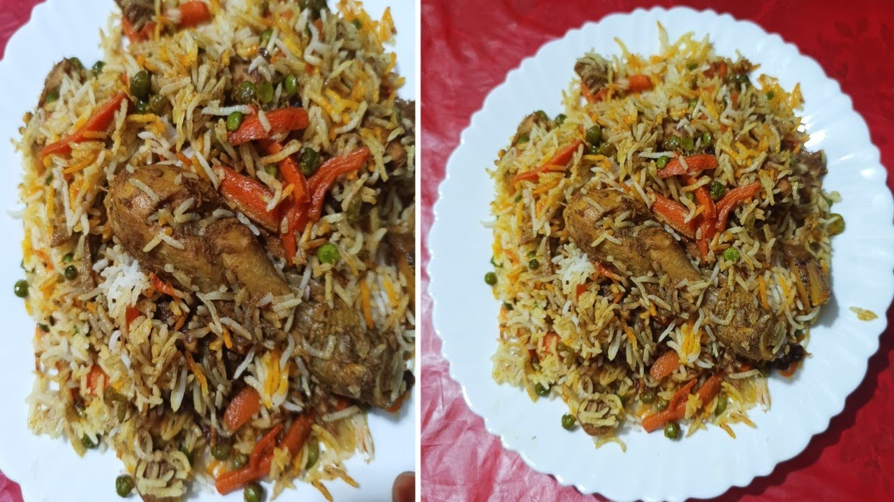 রমজানে ইফতার স্পেশাল গাজরুটি করায় চিকেন দিয়ে বিরিয়ানি রান্না chicken vegetable biryani ranna 
