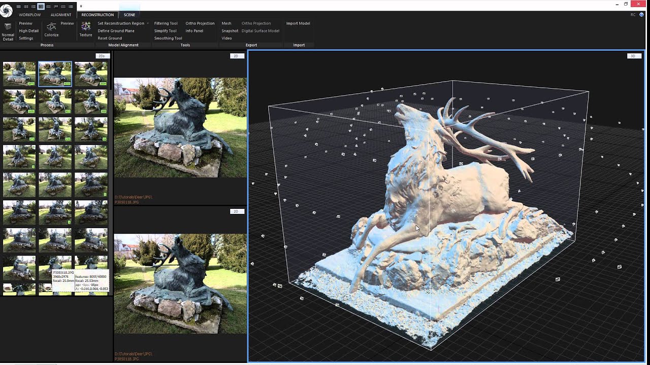 Capturing Reality Tutorial: Model computation from images