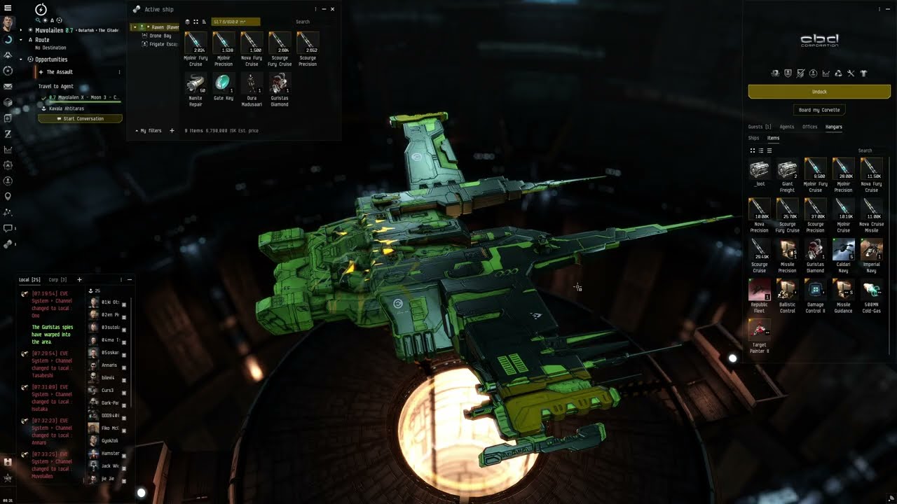 Eve Online - Level 4 mission guide - The Raven intro