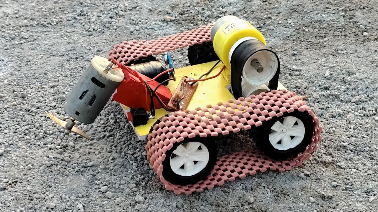How to make a Grass cutting machine using grinder blade