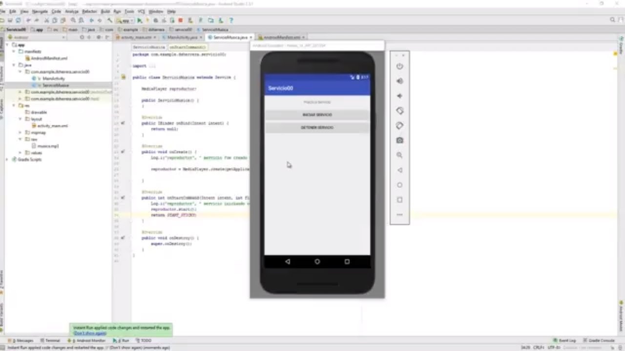 Curso de Android de 0 a experto con Android Studio: Service - Trabajando con servicios Parte 1