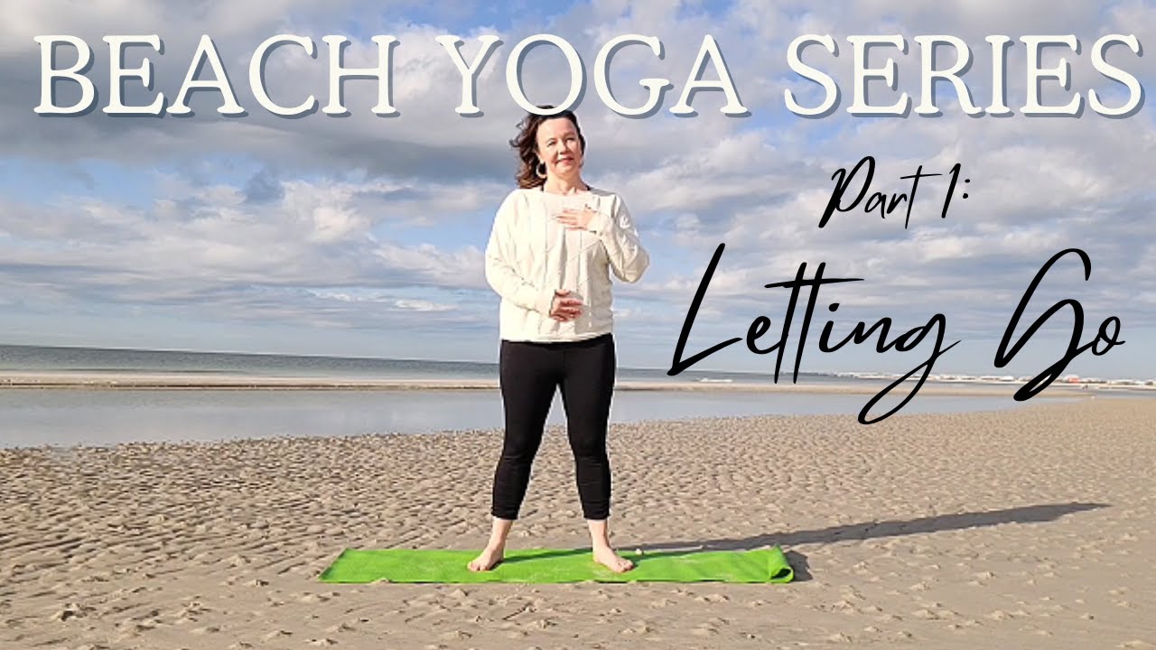 Letting Go | 13-Minute Gentle Beach Yoga to Release Stress & Come Back to Your Body