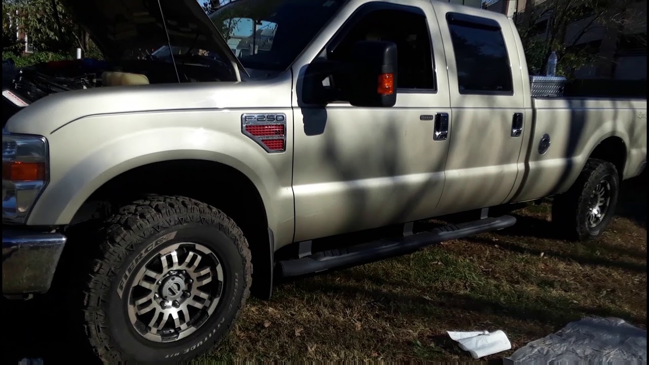 Cambio de aceite 2010 Ford F-250 super duty V8 motor  6.4 power stroke Diesel