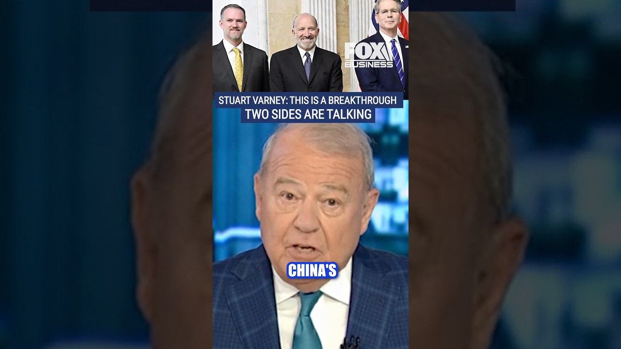 Stuart Varney: This is a breakthrough, two sides are talking #tariffs #trump #politics #trade