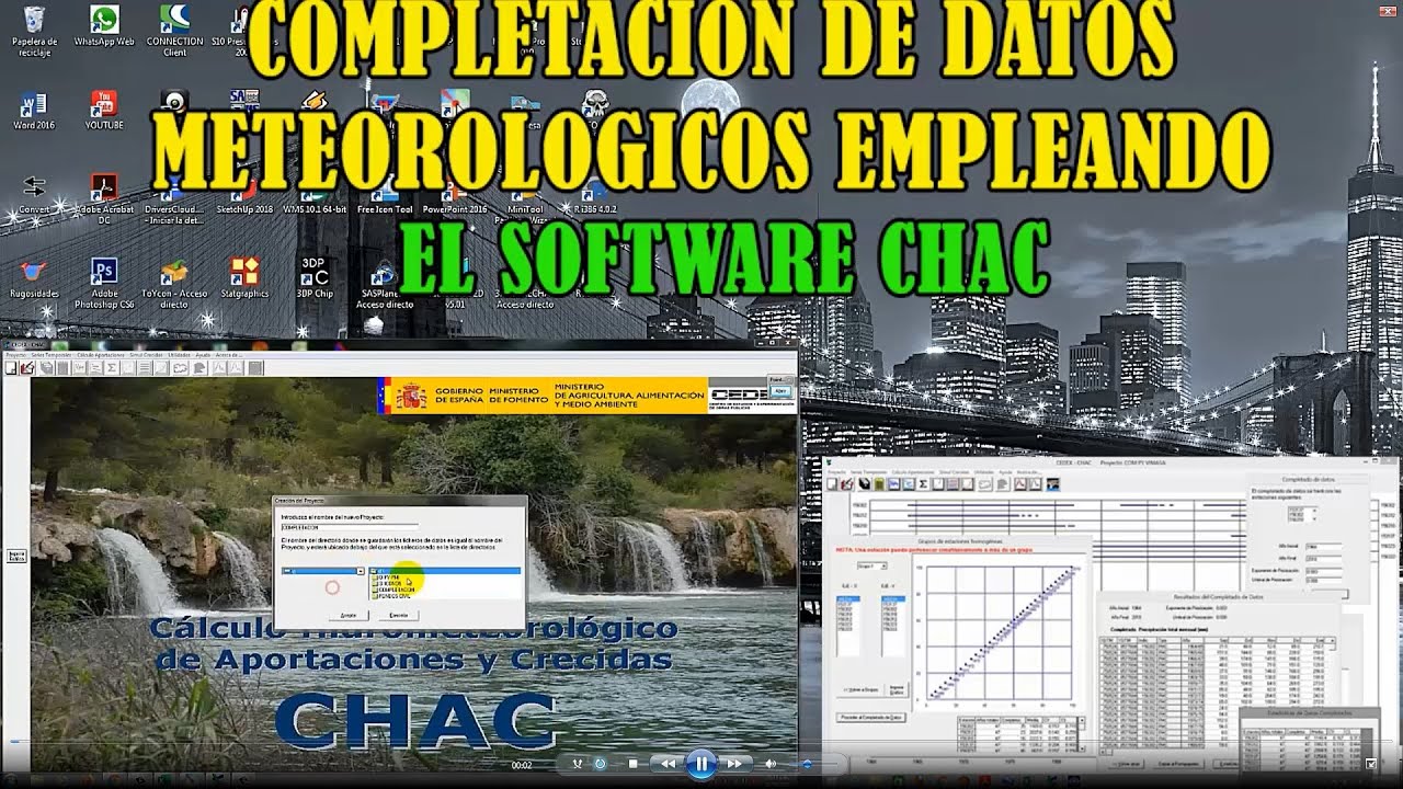 COMPLETACION DE DATOS METEOROLOGICOS PRECIPITACION TEMPERATURA, VIENTOS ETC. EMPLEANDO SOFTWARE CHAC