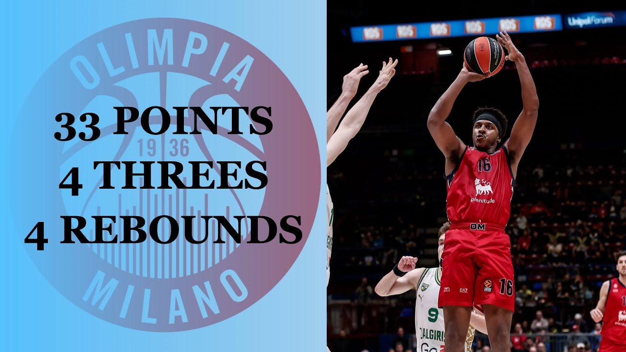 Zach LeDay Highlights 33 Pts, 4 threes, 4 Rebs vs. Barcelona 24/25 Season