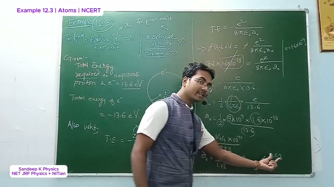 Example 12_3 | Class XII Physics | Atoms | NCERT