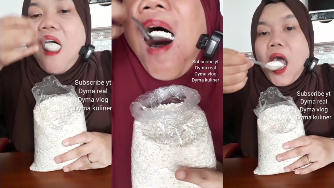 DYMA KULINER 💕Kompilasi Makan Ketan💕Makan Beras mentah #asmr #mukbang @Dymakuliner 