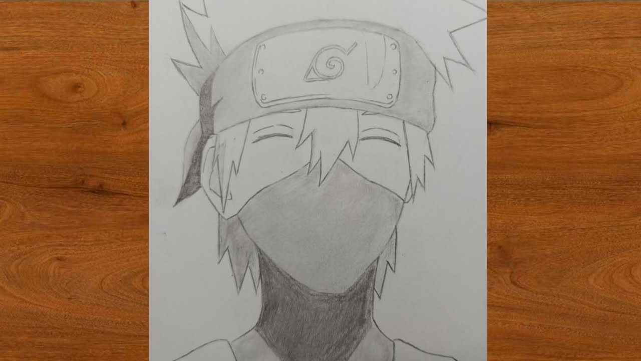 How to draw Kakashi kid easy