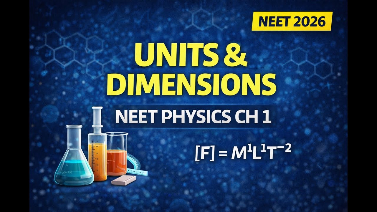 &ldquo;Units and Dimensions | Complete NEET Physics Chapter Revision&rdquo;