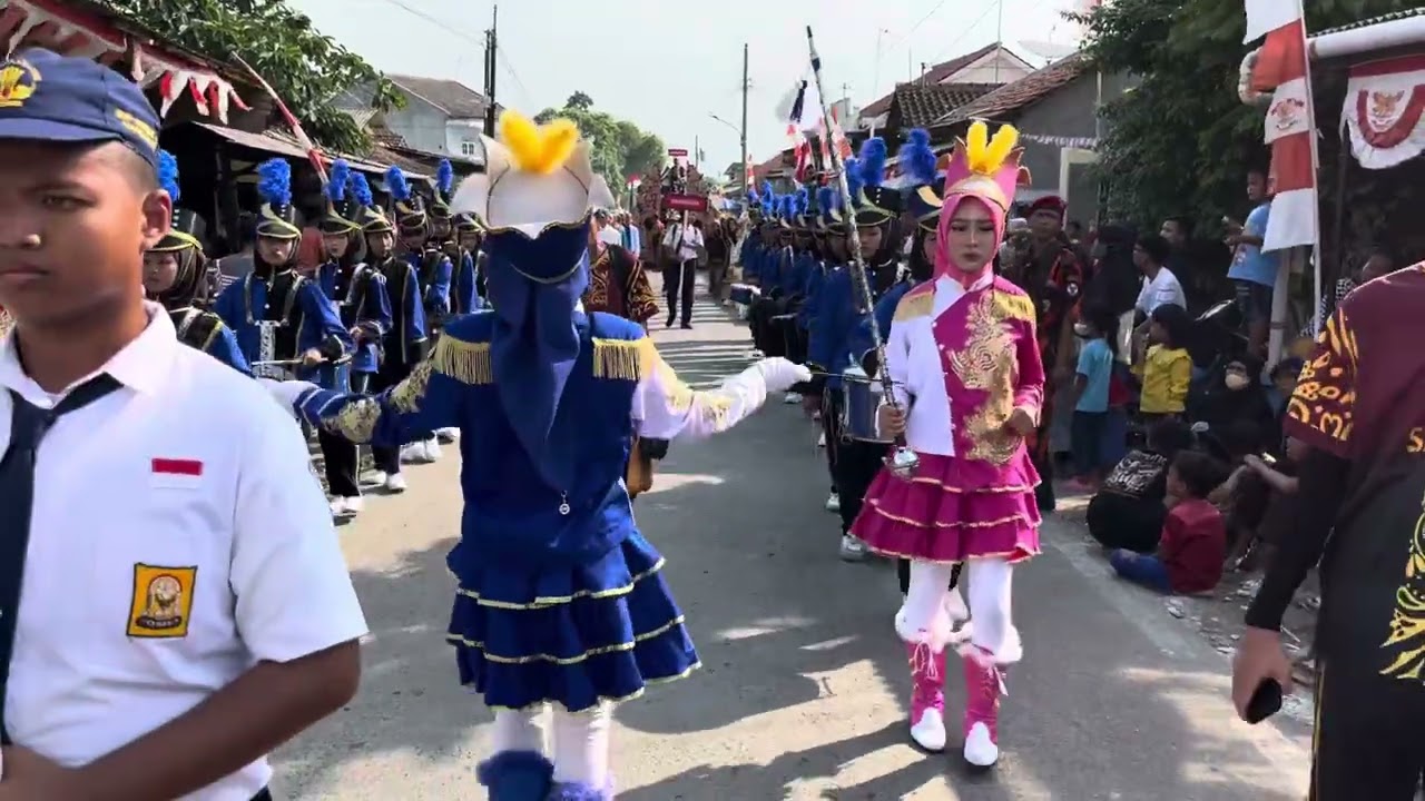 Karnaval Drumband Smp Negeri 2 Margasari Tegal HUT RI Ke-80 Agustus 2025