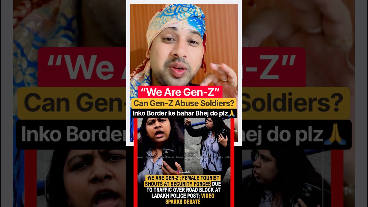 Ladakh Girl Viral Video: Gen-Z Rights vs Army Security Rules !#genz #ladakh #viralgirl #indianarmy