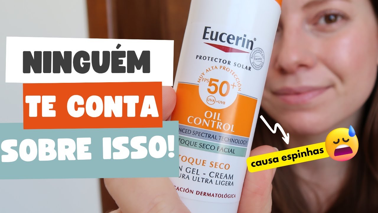 Protetor solar para pele com acne: tudo o que você precisa saber! + Resenha Eucerin Toque Seco