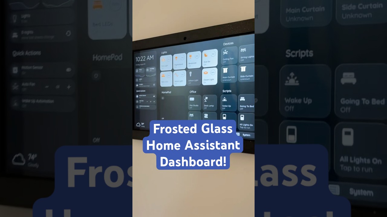 Frosted glass meets Home Assistant ❄️ 