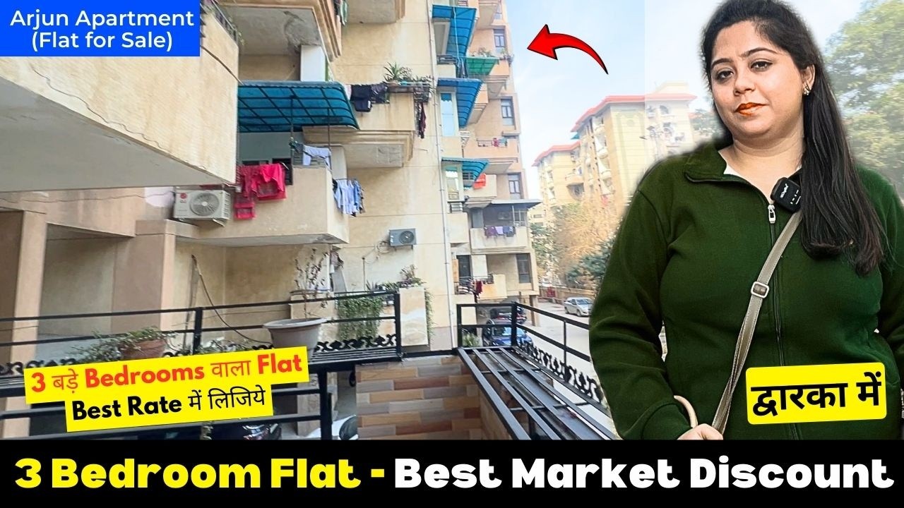 Discount Deal, 3 BHK Flat for Sale - Dwarka Sec 7, New Delhi (Arjun Apartment)