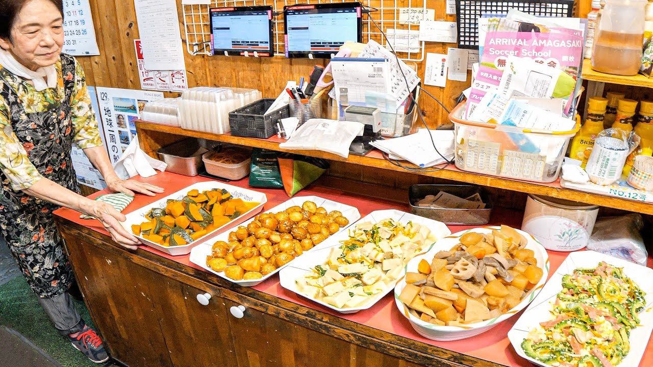【尼崎市杭瀬中市場】爆売れおかず作り名人の驚異的な仕込み！女将さん達のこだわりが詰まったお惣菜の数々【市場食堂 前編】丨Japanese Street Food