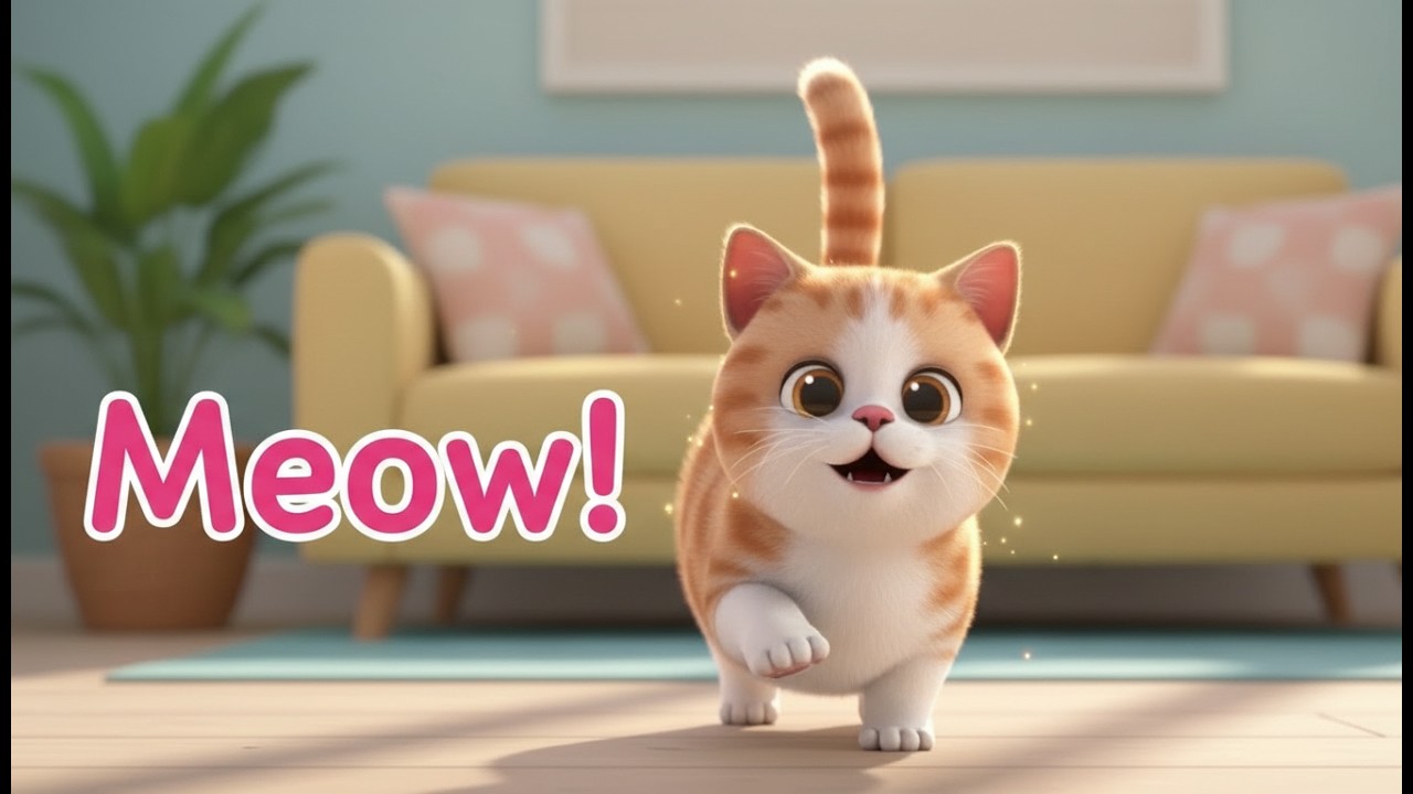 Learn Animal Sounds | Kitten Cat Sounds Video#tinytalestv #kidssongs #learnanimals