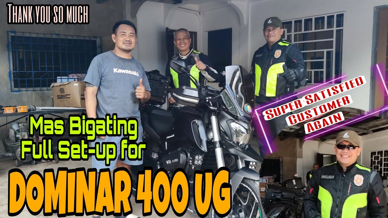 FULL SET-UP for DOMINAR 400 UG (mas bigatin) | Rhandzmoto Vlog